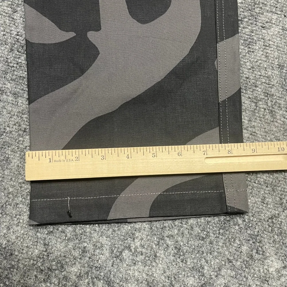 Jordan Pants Mens Medium Charcoal Gray Camo Essentials Cargo Drawstrings Outdoor